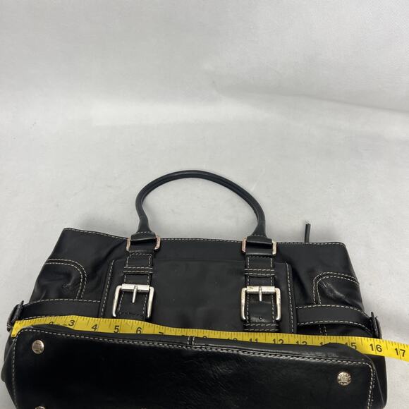 Michael Kors Womens Black Leather Satchel Bag Purse Handbag - Picture 16 of 16